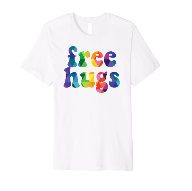 FreeHugsTshirtWhite_HiderHouse