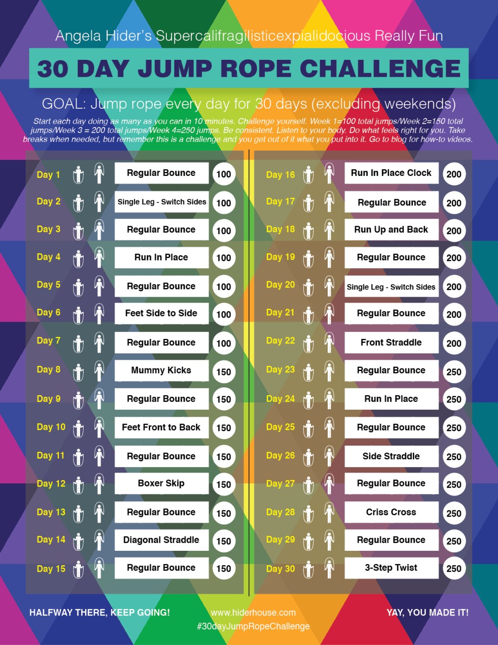 AngelaHider30DayJumpRopeChallengeTracker